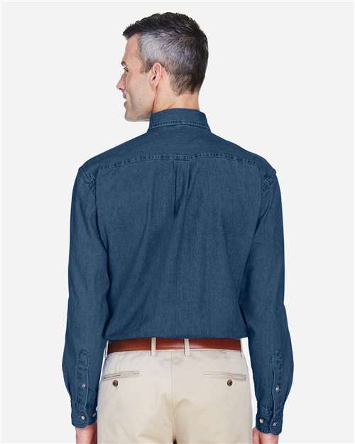 Harriton Men's Tall Denim Shirt M550T