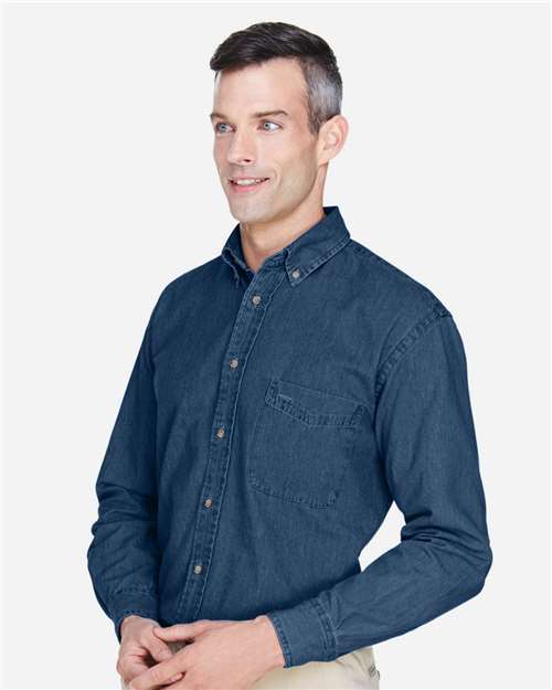 Harriton Men's Tall Denim Shirt M550T