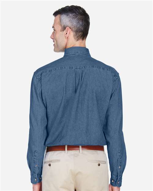 Harriton Men's Tall Denim Shirt M550T