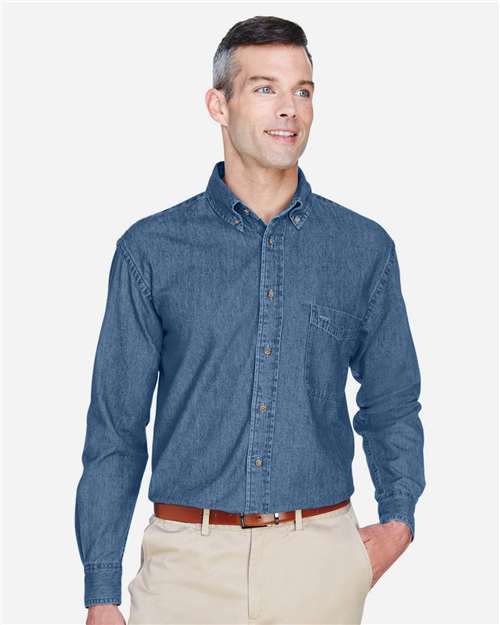 Harriton Men's Tall Denim Shirt M550T