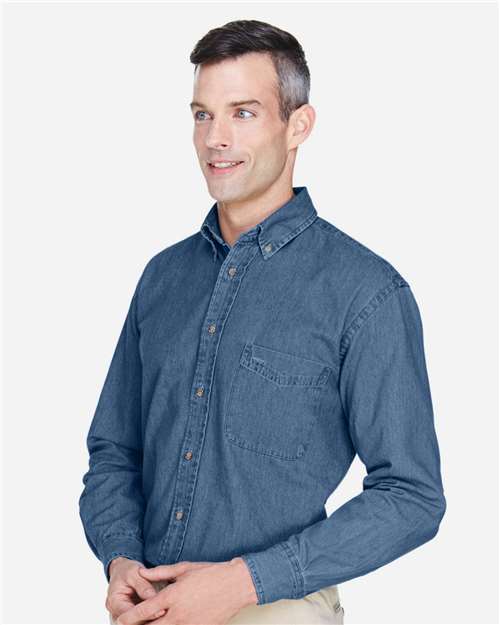 Harriton Men's Tall Denim Shirt M550T