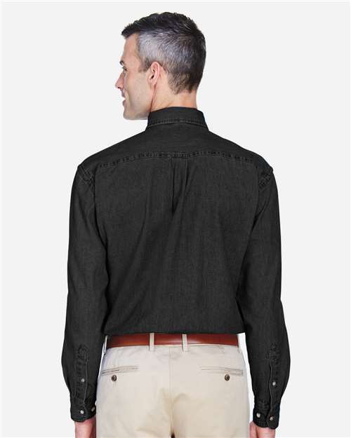 Harriton Men's Tall Denim Shirt M550T