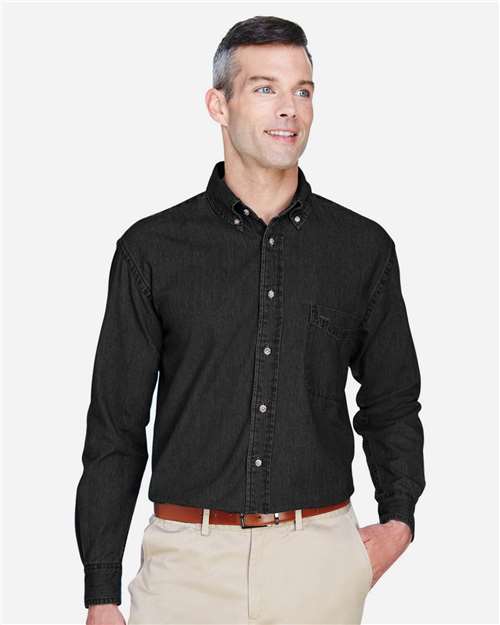 Harriton Men's Tall Denim Shirt M550T