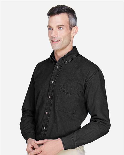 Harriton Men's Tall Denim Shirt M550T