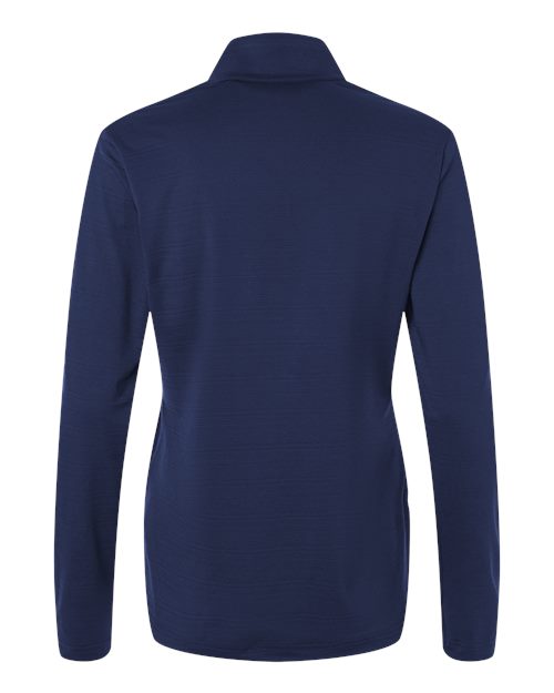 Adidas Women's Textured Stripe Quarter-Zip Pullover A709