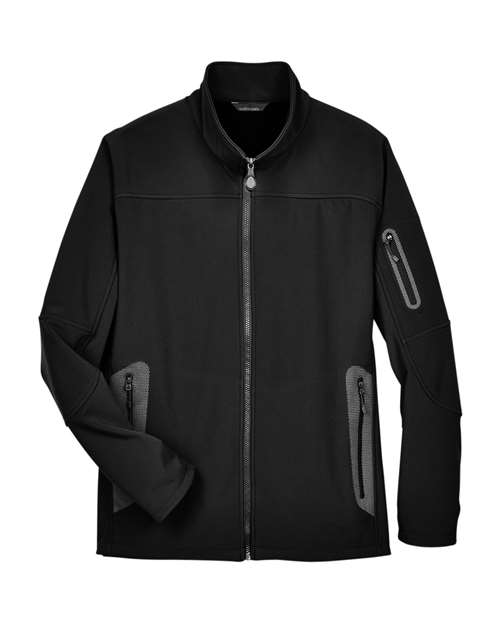 North End Men's Three Layer Fleece Bonded Shell Technical Jacket 88138
