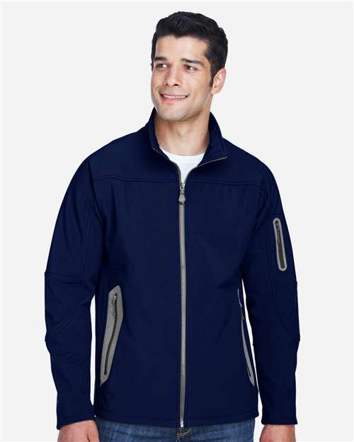 North End Men's Three Layer Fleece Bonded Shell Technical Jacket 88138