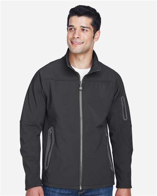 North End Men's Three Layer Fleece Bonded Shell Technical Jacket 88138