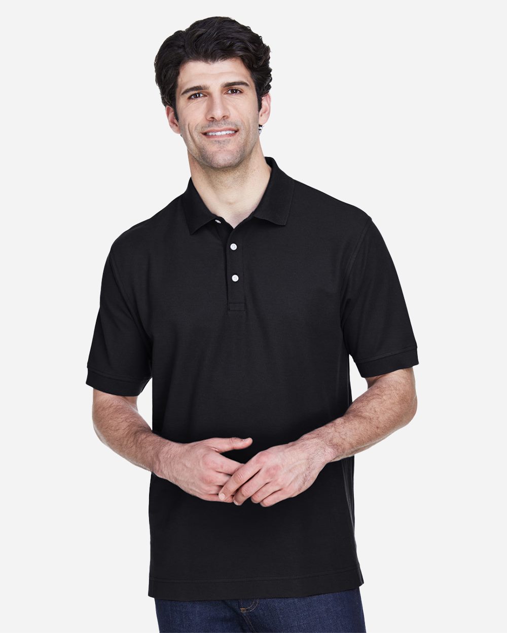 Devon & Jones Men's Pima Piqué Polo D100