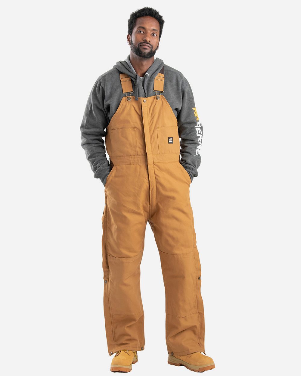 Berne Apparel Men's Tall Heritage Insulated Bib Overall B415T