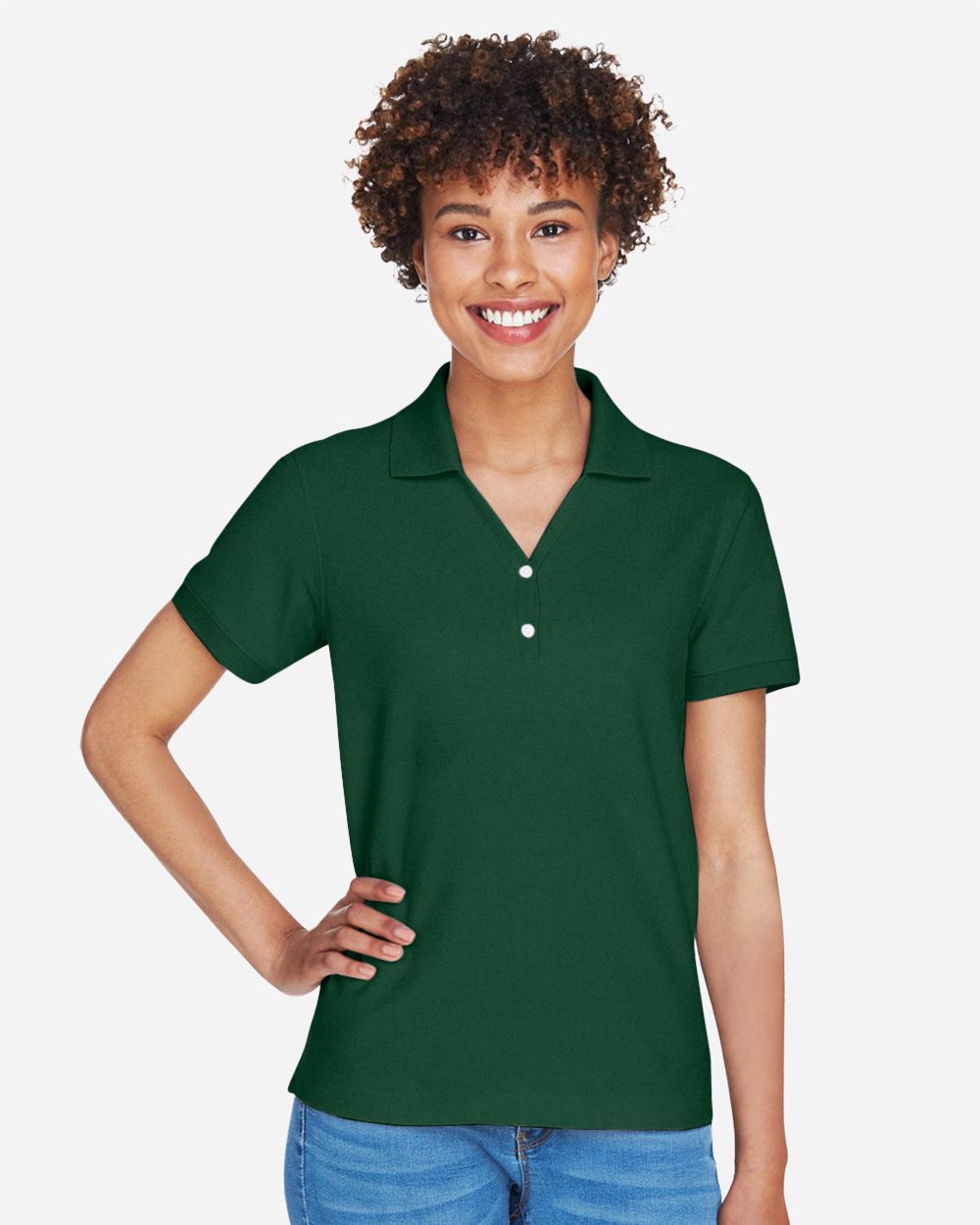 Devon & Jones Women's Pima Piqué Polo D100W