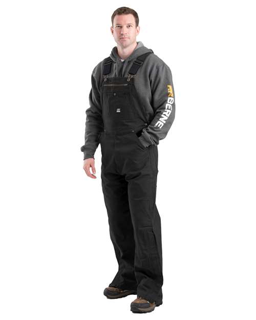 Berne Apparel Men's Acre Unlined Washed Bib Overall B1068