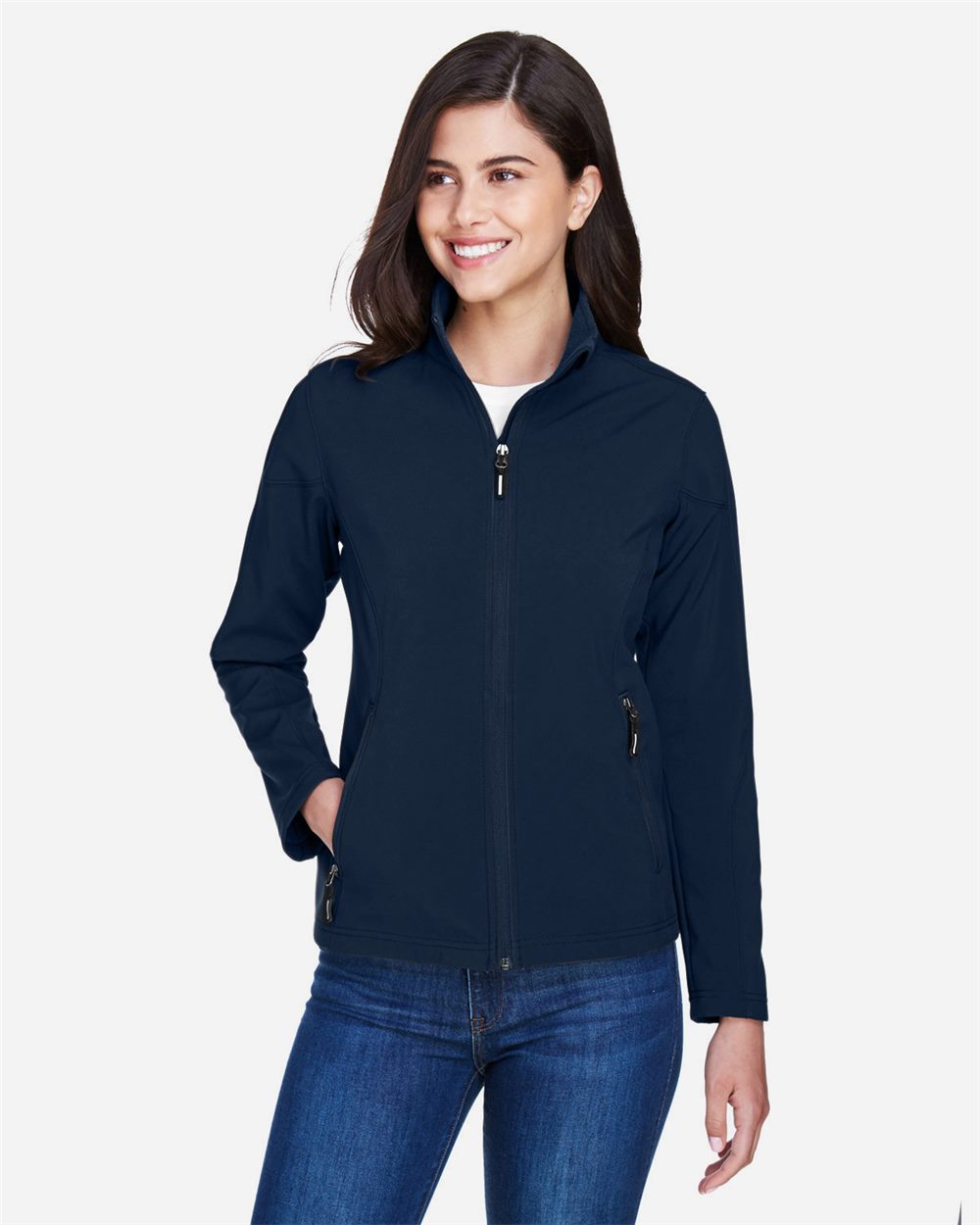 CORE365 Women's Cruise Two-Layer Fleece Bonded Soft Shell Jacket 78184