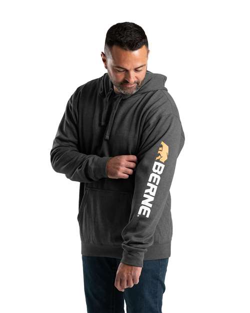 Berne Apparel Men's Tall Signature Sleeve Hooded Sweatshirt SP401T