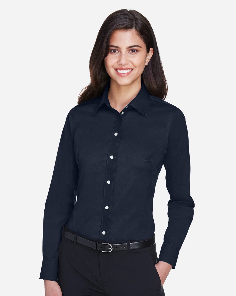 Devon & Jones Women's Crown Collection® Solid Stretch Twill Woven Dress Shirt DG530W