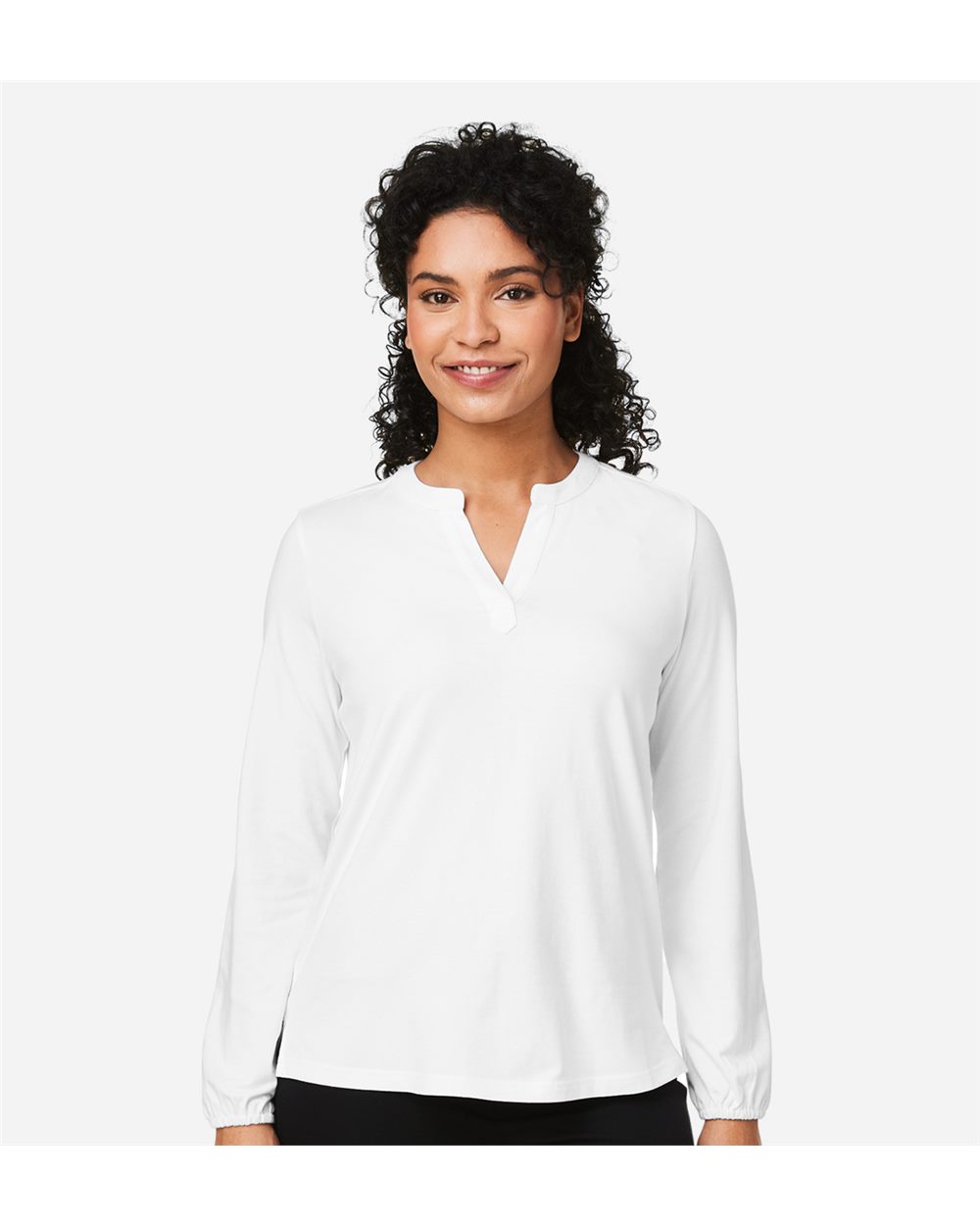 Devon & Jones Women's Raleigh Half-Placket Knit Top DP122W