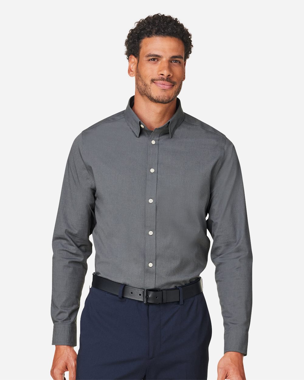 Devon & Jones Men's CrownLux Performance® Spencer Poplin Dress Shirt DG505