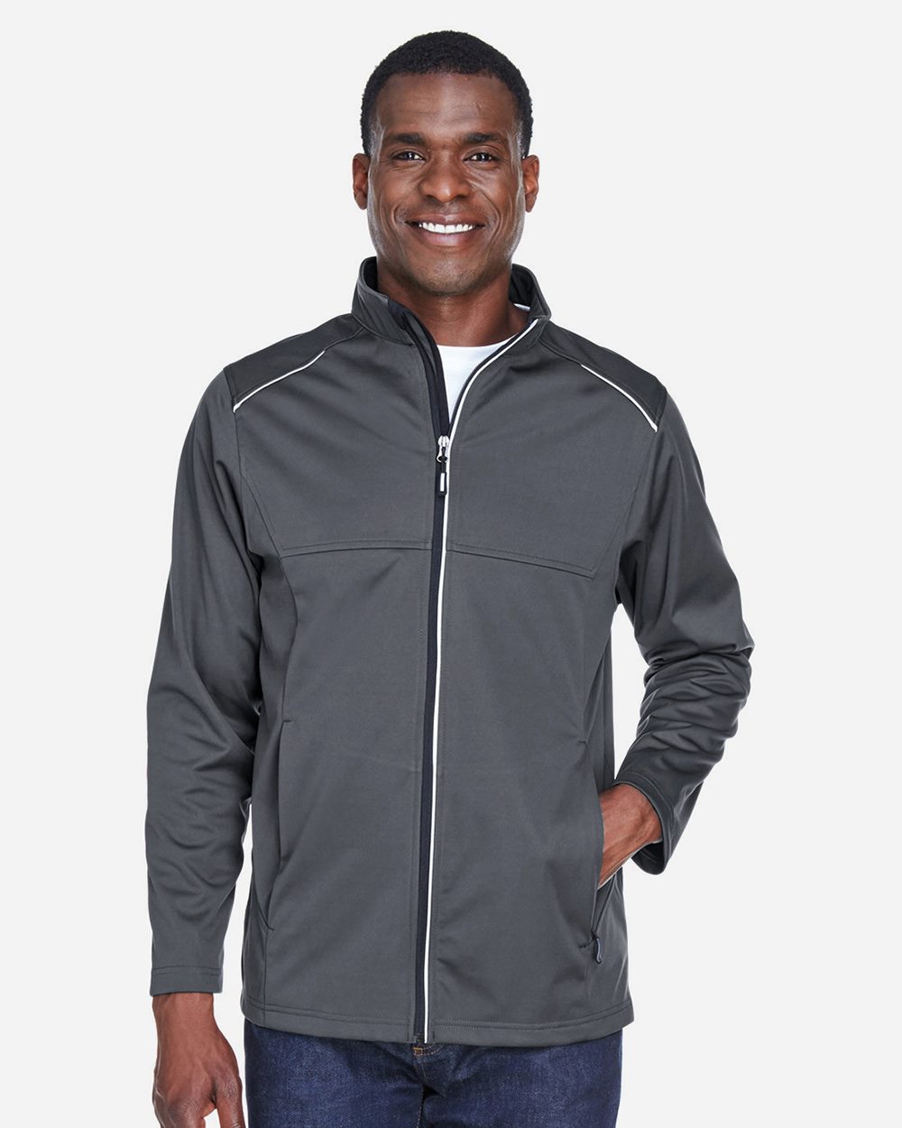 CORE365 Men's Tall Techno Lite Three-Layer Knit Tech-Shell CE708T