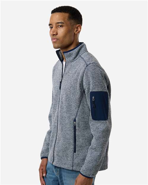 North End Men's Jasper Full-Zip Fleece Jacket NE730