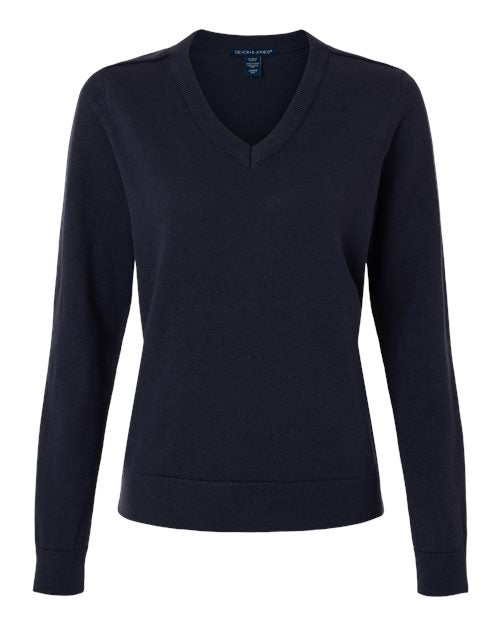 Devon & Jones Women's New Classics V-Neck Sweater DG445W