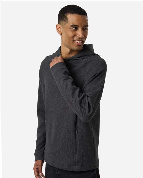 North End Men's Spirit Textured Hooded Pullover NE729