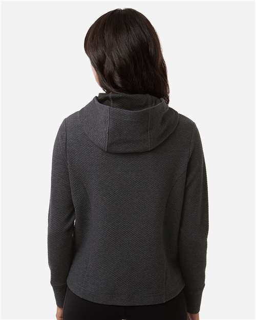 North End Women's Spirit Textured Hooded Pullover NE729W