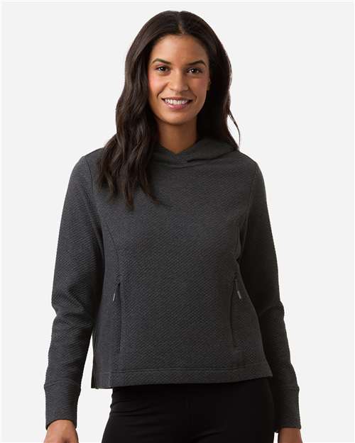 North End Women's Spirit Textured Hooded Pullover NE729W