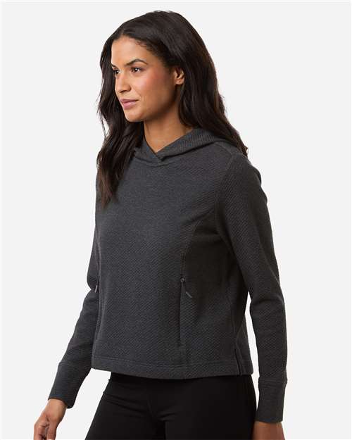 North End Women's Spirit Textured Hooded Pullover NE729W