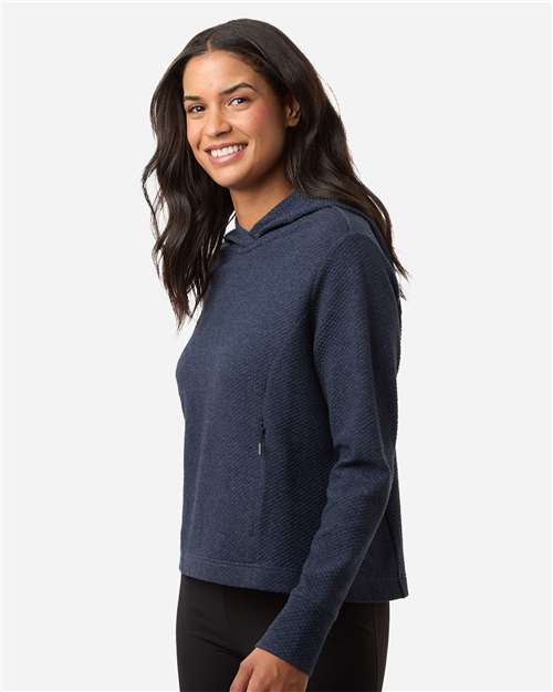North End Women's Spirit Textured Hooded Pullover NE729W