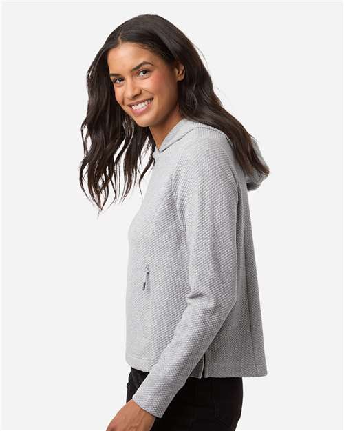 North End Women's Spirit Textured Hooded Pullover NE729W