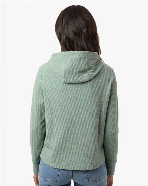 North End Women's Spirit Textured Hooded Pullover NE729W