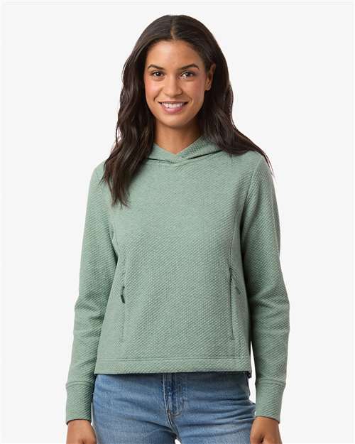 North End Women's Spirit Textured Hooded Pullover NE729W