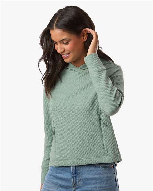 North End Women's Spirit Textured Hooded Pullover NE729W