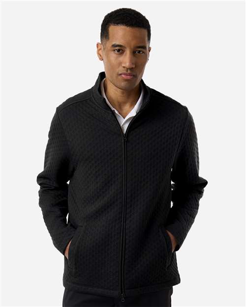 Devon & Jones Men's Berkeley Textured Full-Zip Jacket DG740