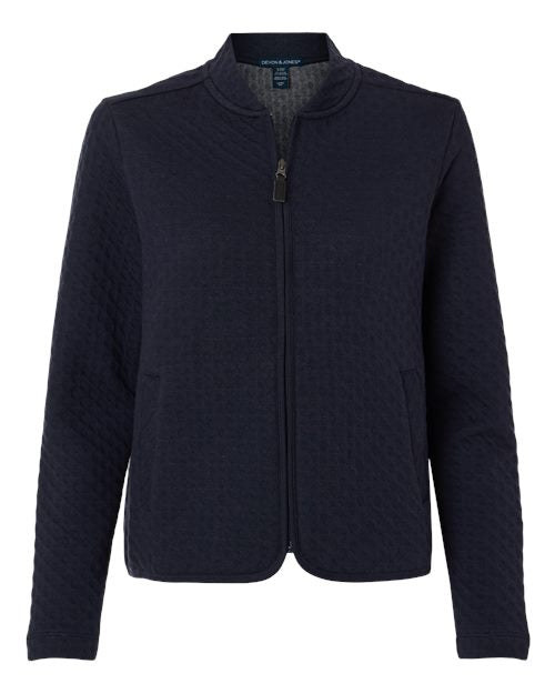 Devon & Jones Women's Berkeley Textured Full-Zip Jacket DG740W