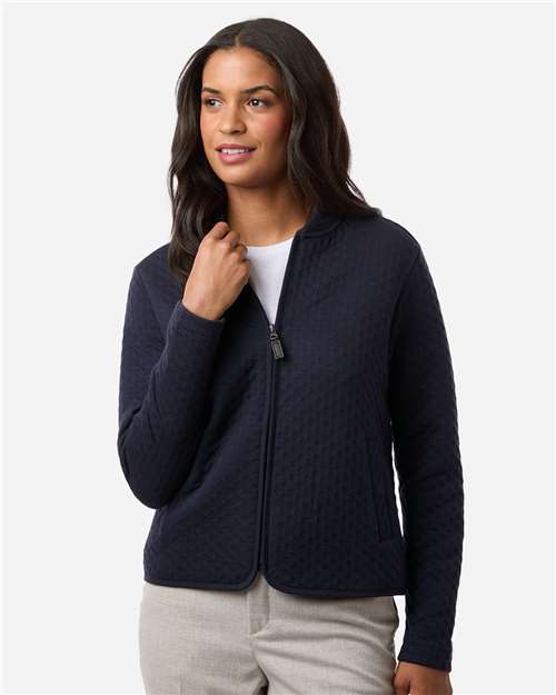 Devon & Jones Women's Berkeley Textured Full-Zip Jacket DG740W