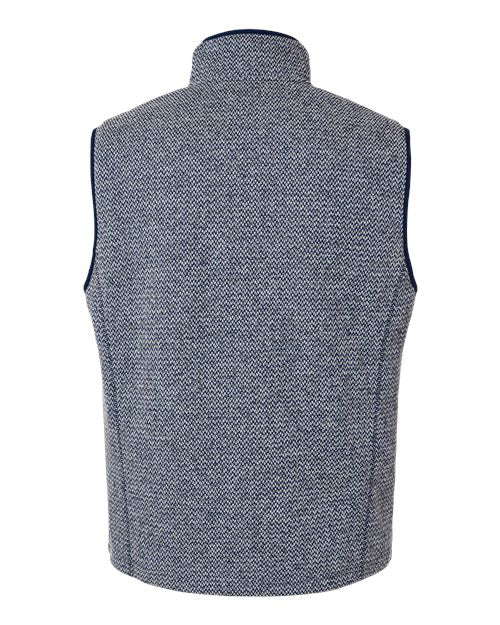 North End Men's Jasper Jacquard Fleece Vest NE731
