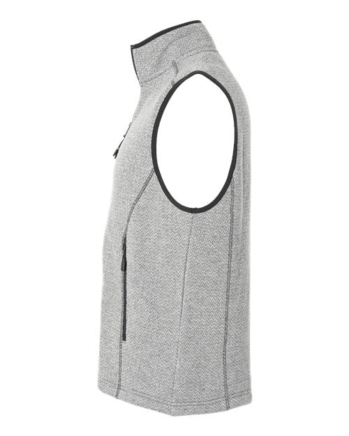 North End Men's Jasper Jacquard Fleece Vest NE731