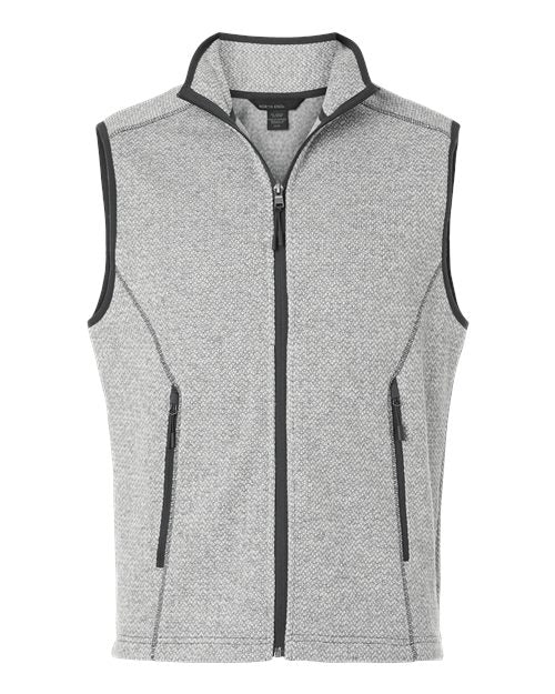 North End Men's Jasper Jacquard Fleece Vest NE731