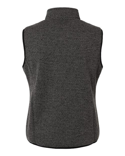 North End Women's Jasper Jacquard Fleece Vest NE731W