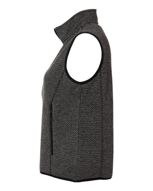 North End Women's Jasper Jacquard Fleece Vest NE731W