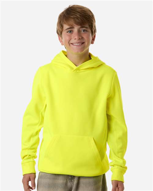 Team 365 Youth Squad Hooded Tech Fleece Pullover TT400Y