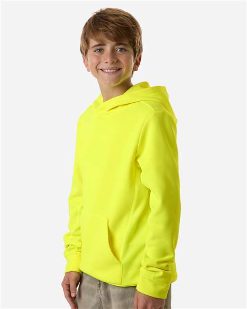 Team 365 Youth Squad Hooded Tech Fleece Pullover TT400Y