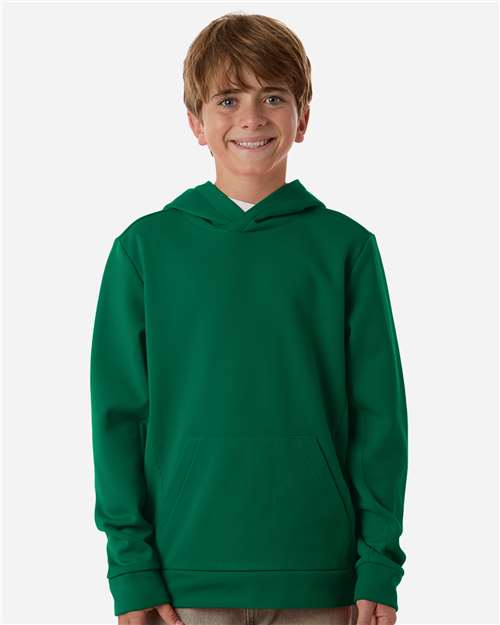 Team 365 Youth Squad Hooded Tech Fleece Pullover TT400Y