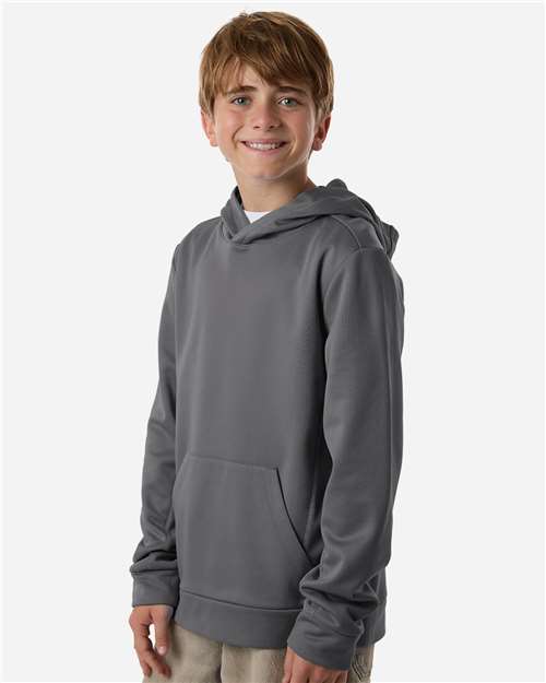 Team 365 Youth Squad Hooded Tech Fleece Pullover TT400Y