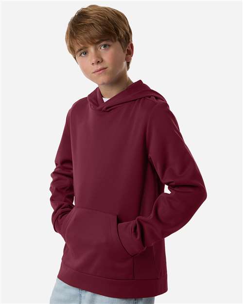 Team 365 Youth Squad Hooded Tech Fleece Pullover TT400Y