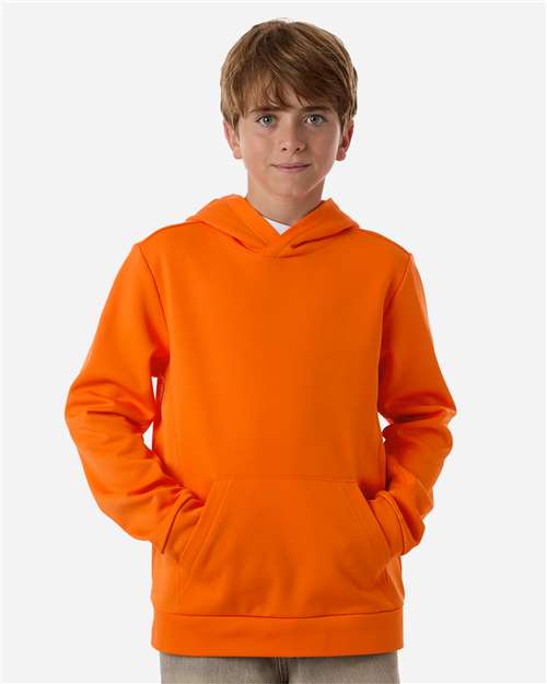 Team 365 Youth Squad Hooded Tech Fleece Pullover TT400Y