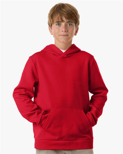 Team 365 Youth Squad Hooded Tech Fleece Pullover TT400Y