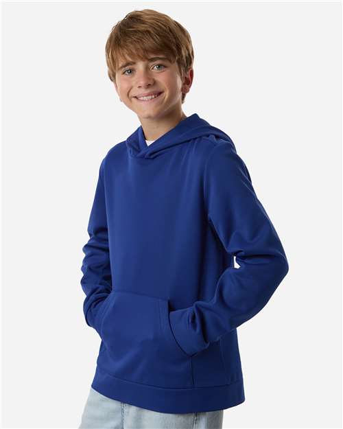 Team 365 Youth Squad Hooded Tech Fleece Pullover TT400Y