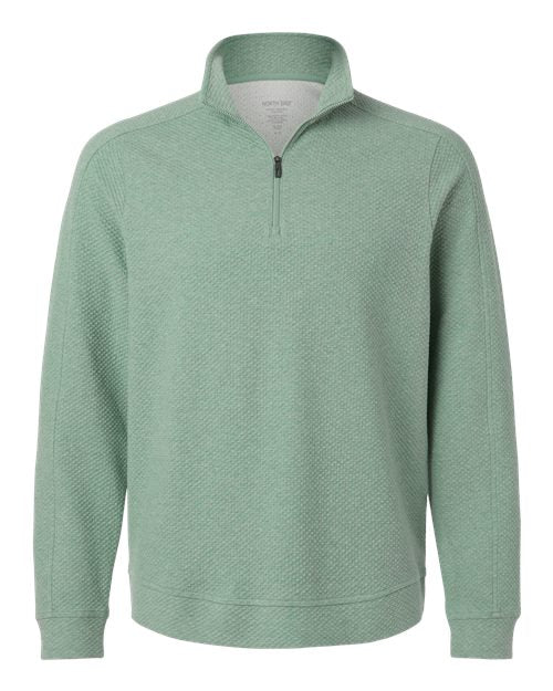 North End Men's Spirit Textured Quarter-Zip Pullover NE725